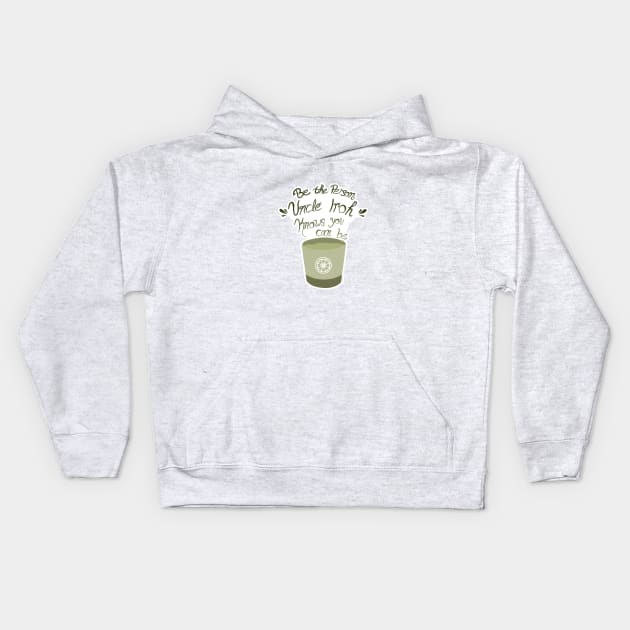 Uncle Iroh Motivational Tea Kids Hoodie by IKM218